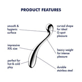 Satisfyer Star Force 4 Chrome 26 cm Steel Dildo Steel Sex Toys